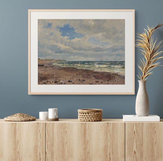 A Beach with Dunes. The West Coast of Jutland (1843) - Milisima Studio