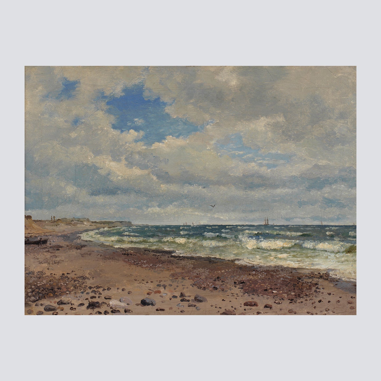 A Beach with Dunes. The West Coast of Jutland (1843) - Milisima Studio