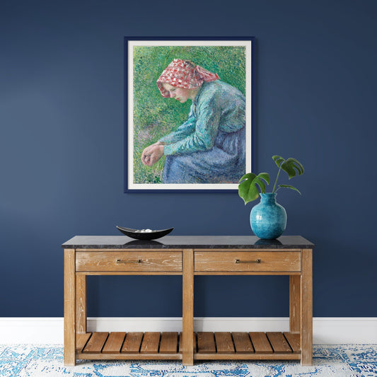 A Seated Peasant Woman (1885) - Milisima Studio