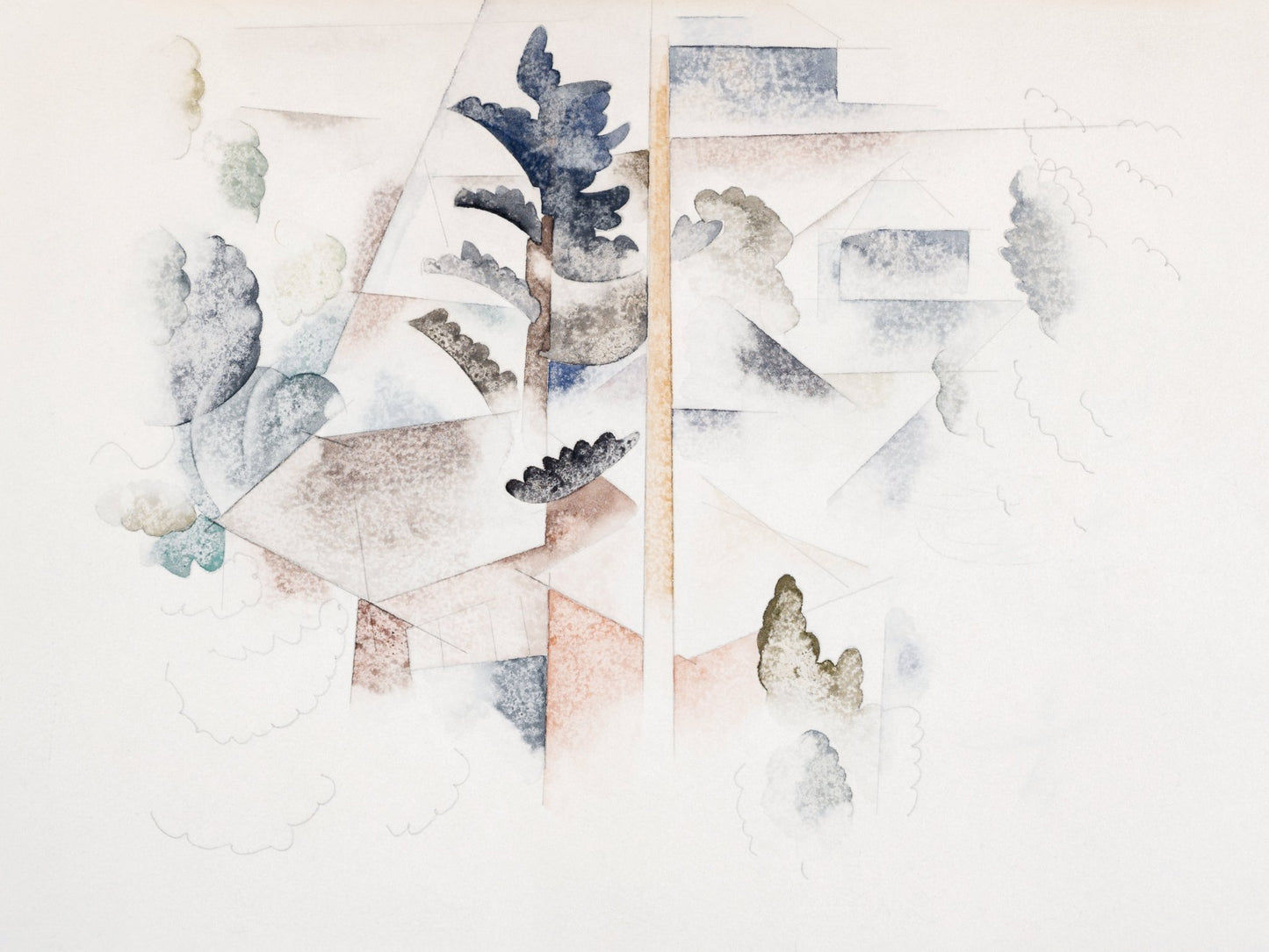 Bermuda - Trees and Architecture (ca.1916–1917) - Milisima Studio