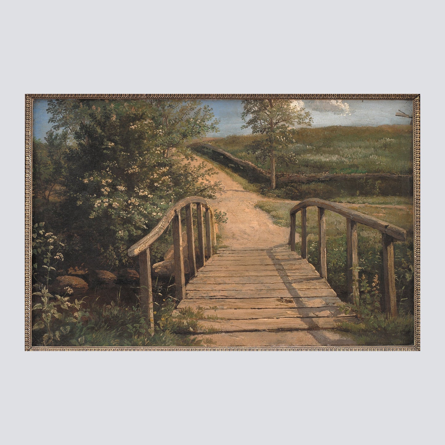 Bridge over a Stream in Assens, Funen (1842) - Milisima Studio