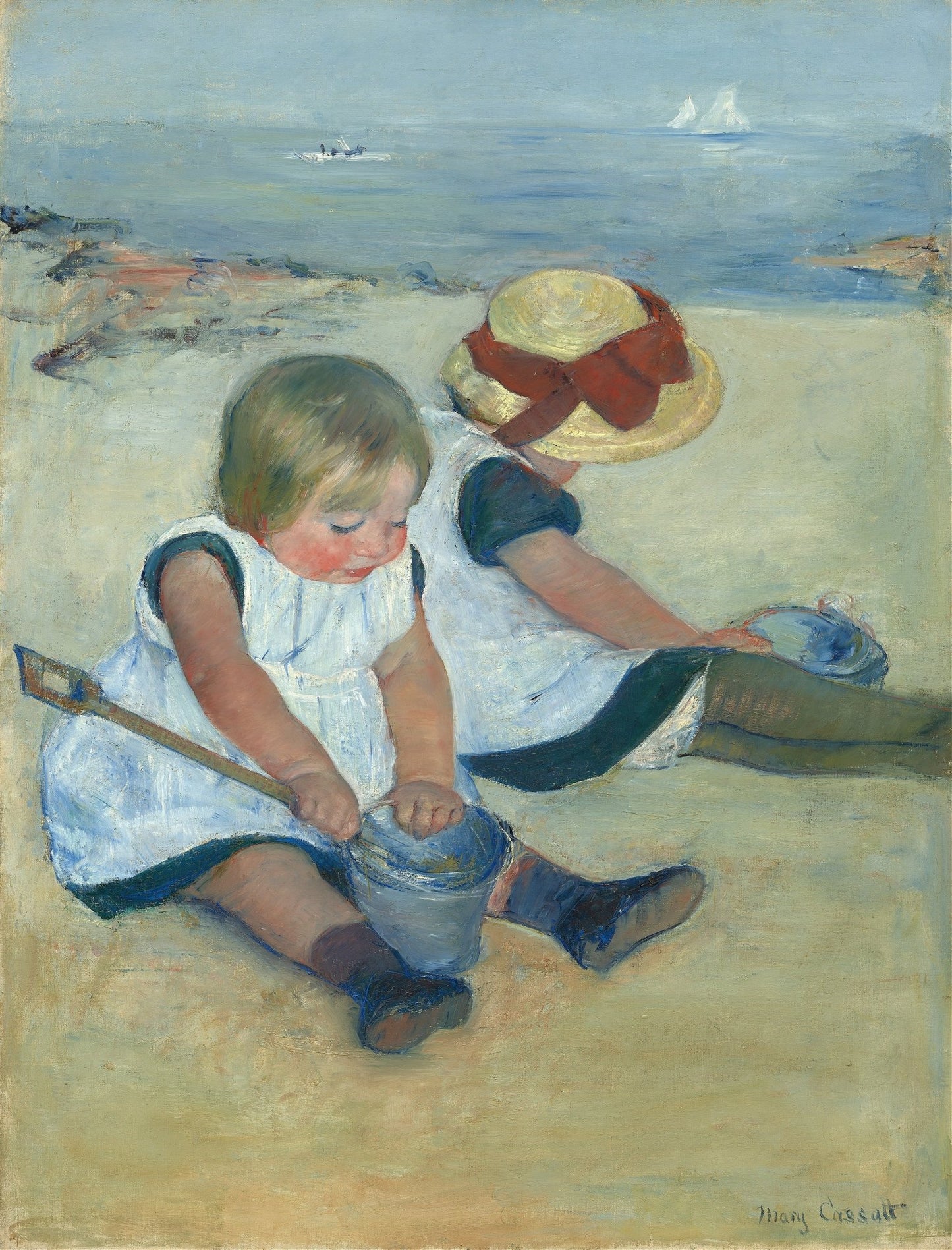 Children Playing on the Beach (1884) - Milisima Studio