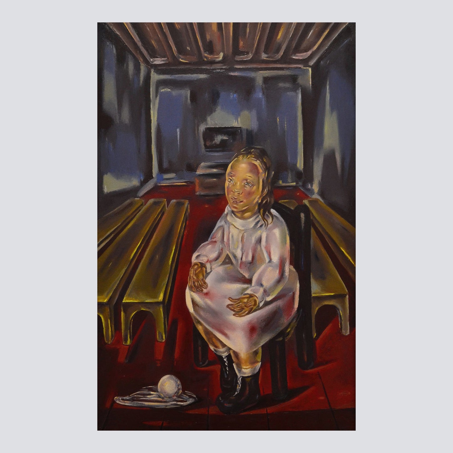 Fillette assise (dans la salle aux bancs) (1925) - Milisima Studio