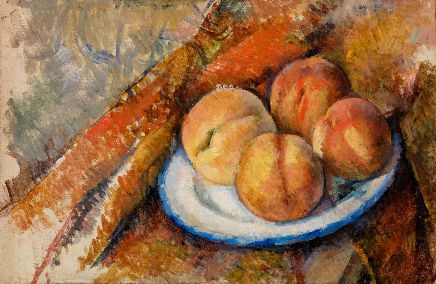 Four Peaches on a Plate (ca.1890–1894) - Milisima Studio