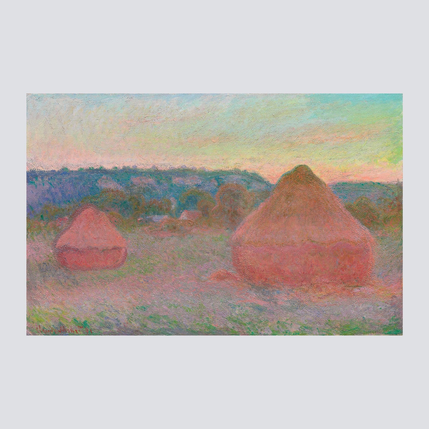 Haystacks, End of Day, Autumn (1890–1891) - Milisima Studio