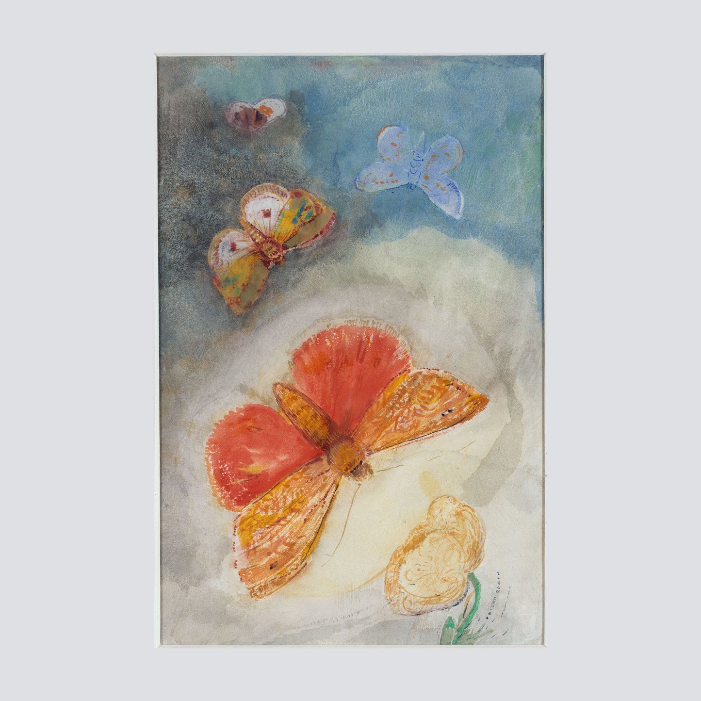 Papillons et fleur (1910 - 1914) - Milisima Studio