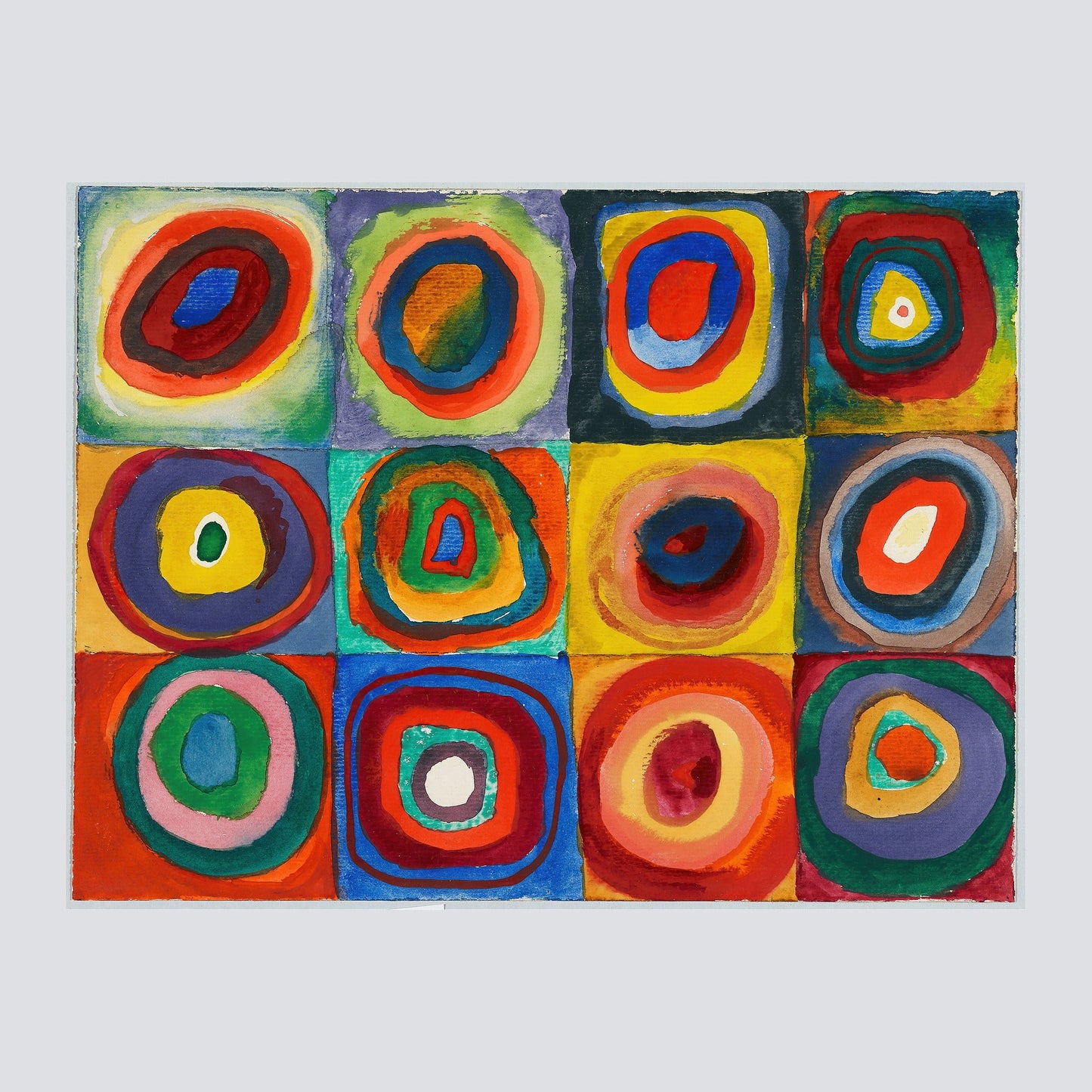 Quadrate Mit Konzentrischen Ringen (1913) - Milisima Studio