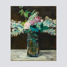 Vase de lilas blancs et de roses (1883)