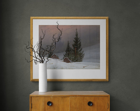 Winter Landscape with Church (1811) - Milisima Studio