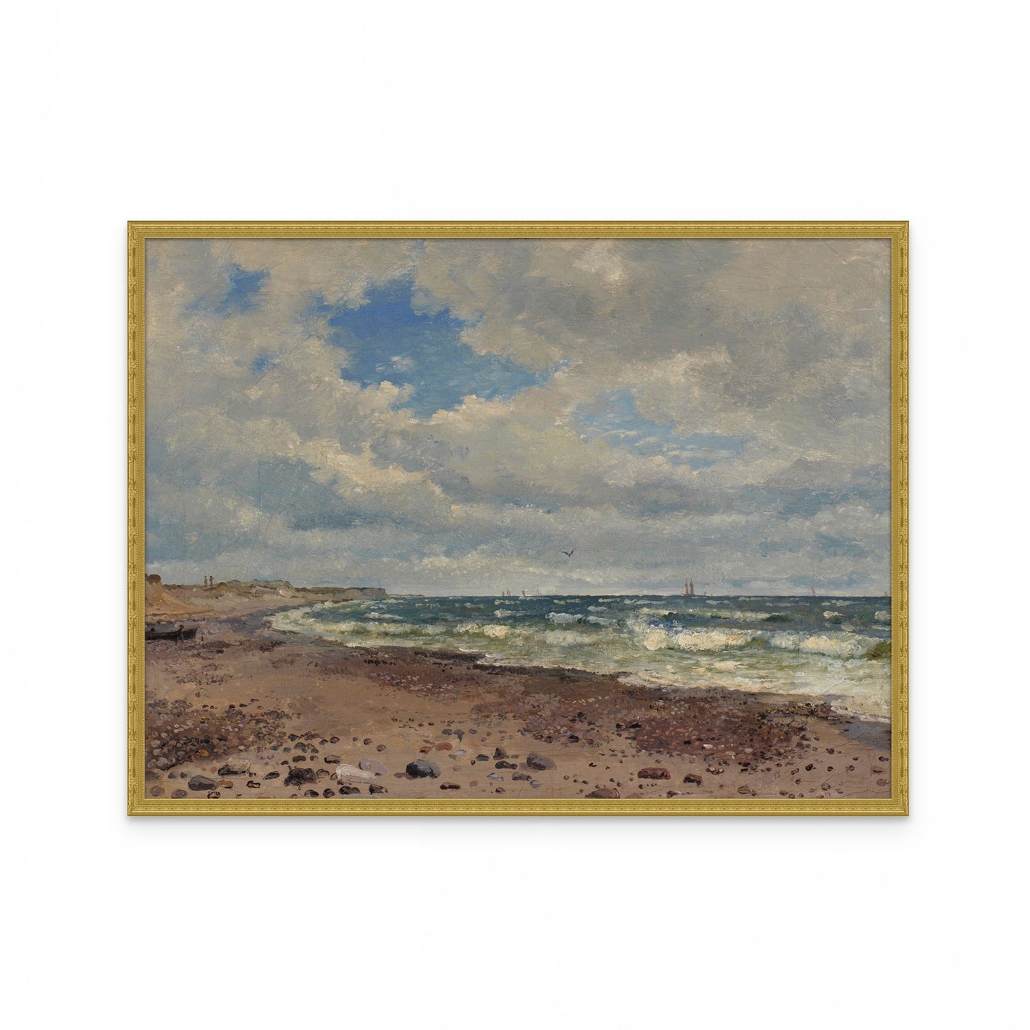 A Beach with Dunes. The West Coast of Jutland (1843) - Milisima Studio
