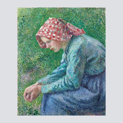 A Seated Peasant Woman (1885) - Milisima Studio