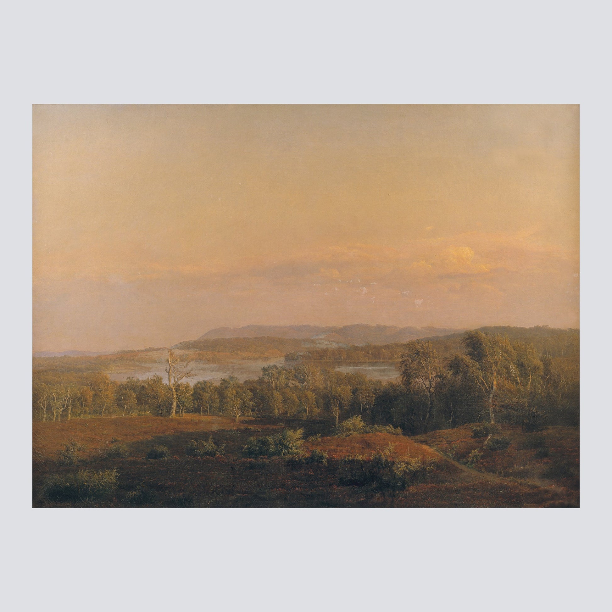A View Towards Himmelbjerget, Jutland. Evening (c.1838) - Milisima Studio