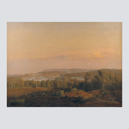 A View Towards Himmelbjerget, Jutland. Evening (c.1838) - Milisima Studio