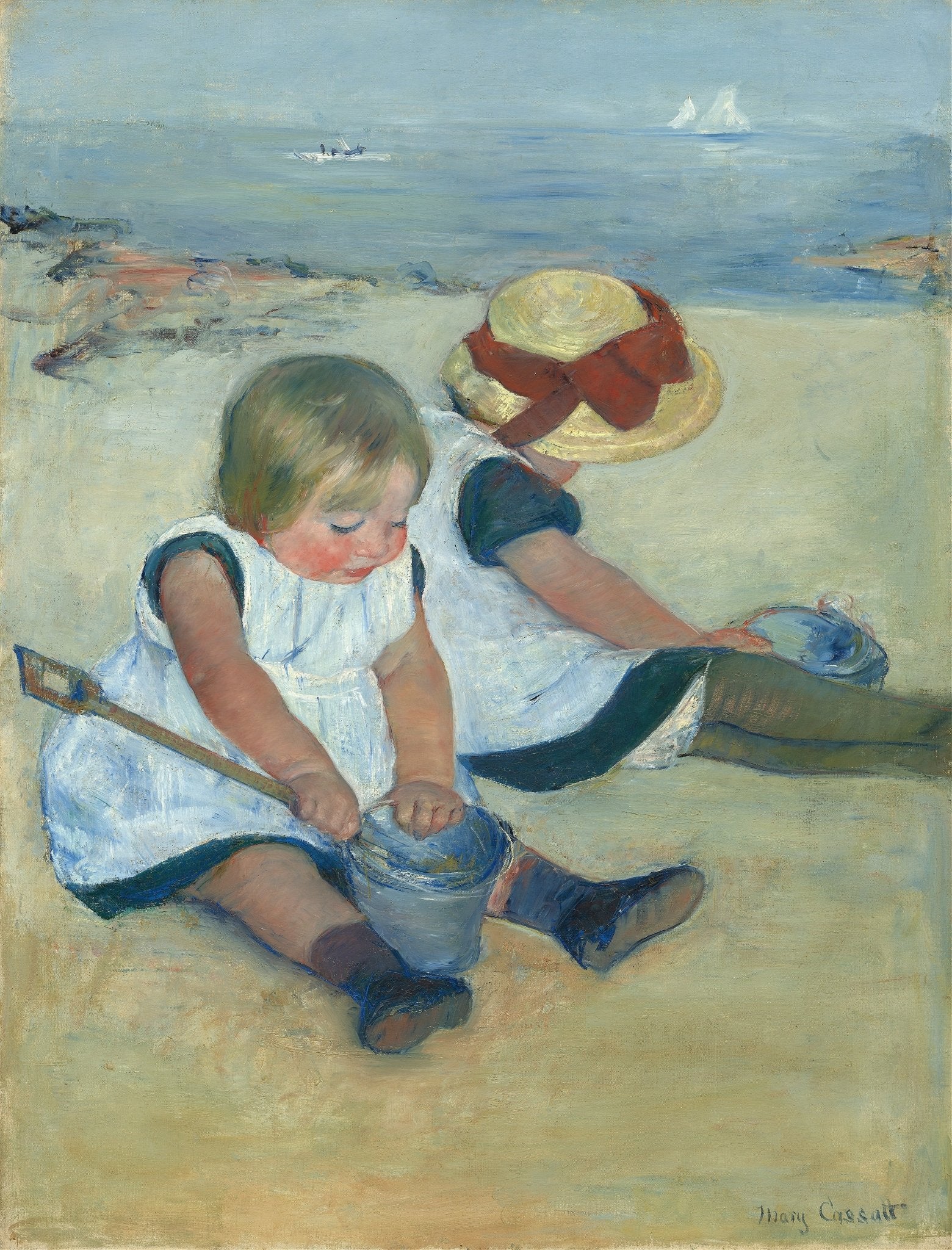 Children Playing on the Beach (1884) - Milisima Studio