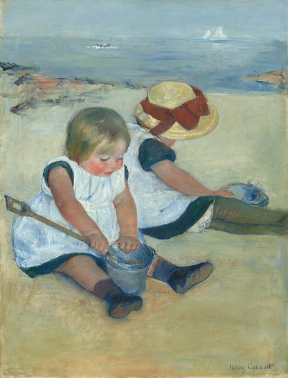 Children Playing on the Beach (1884) - Milisima Studio