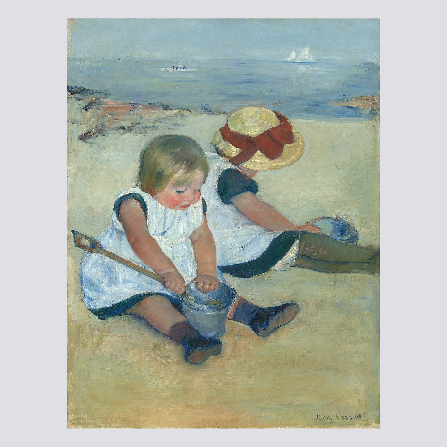 Children Playing on the Beach (1884) - Milisima Studio