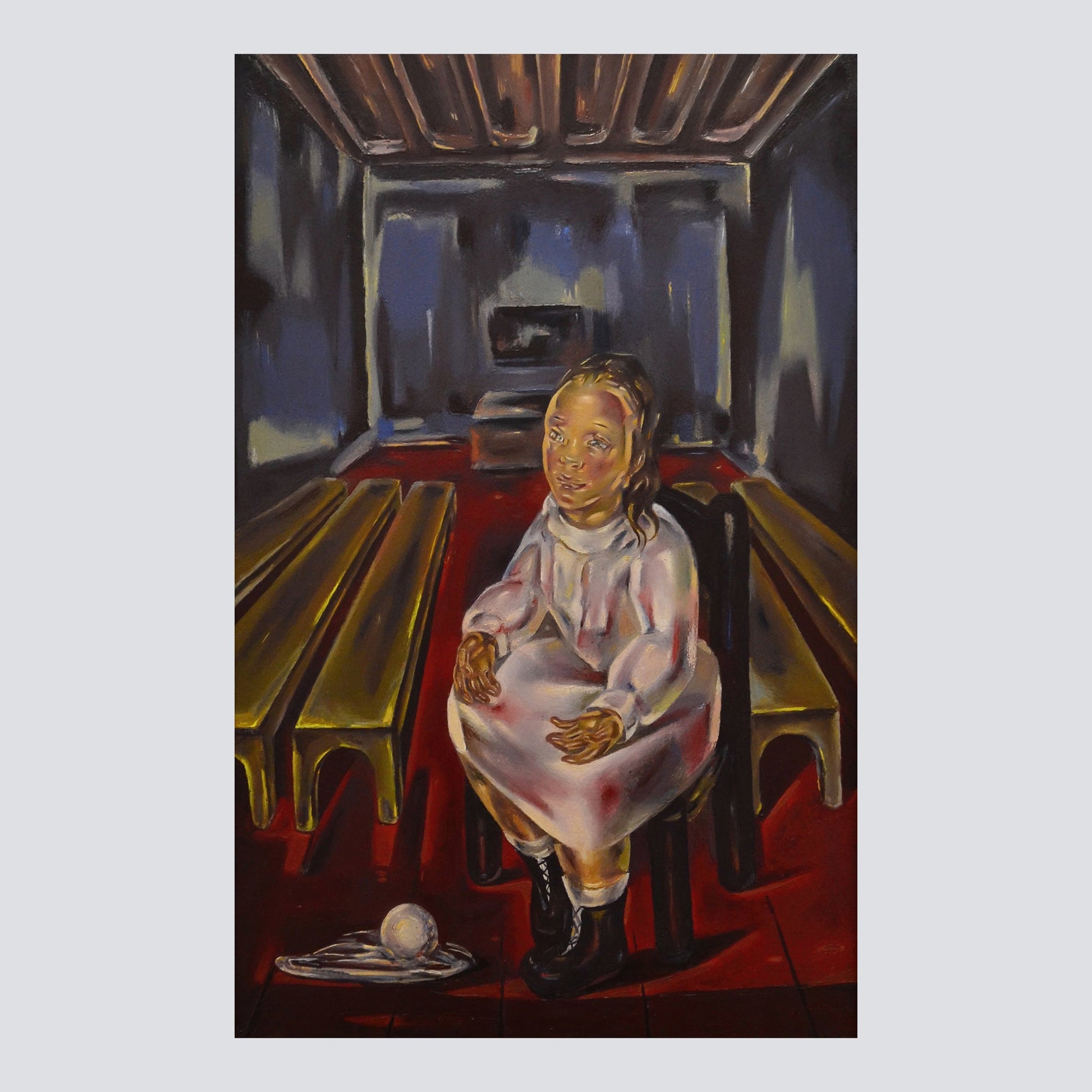 Fillette assise (dans la salle aux bancs) (1925) - Milisima Studio