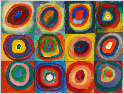Quadrate Mit Konzentrischen Ringen (1913) - Milisima Studio