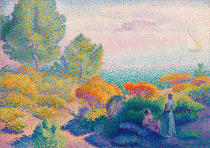 Two Women by the Shore, Mediterranean (1896) - Milisima Studio