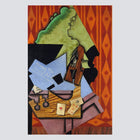 Violín y naipes sobre una mesa (1913)
