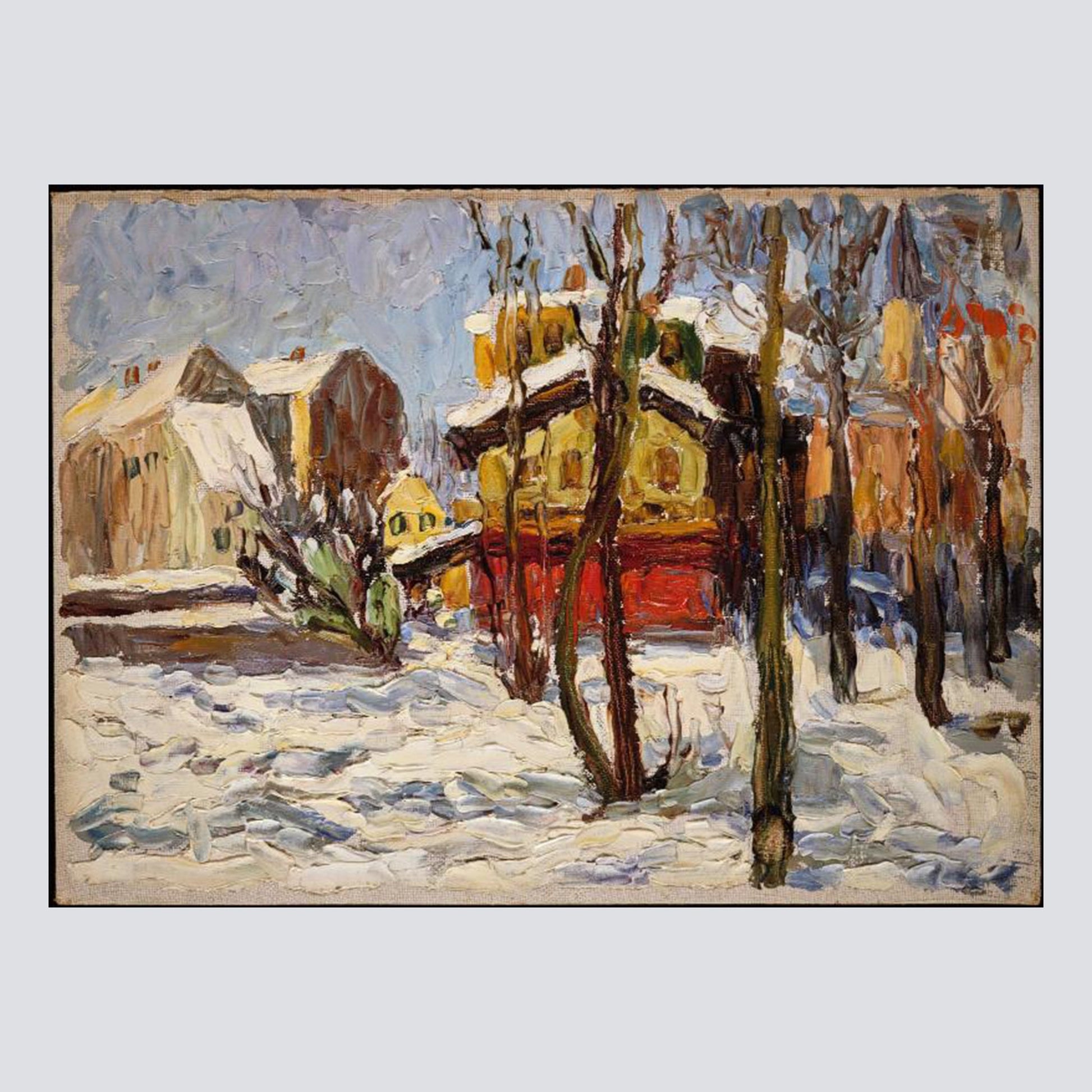 Winter in Schwabing (1902) - Milisima Studio