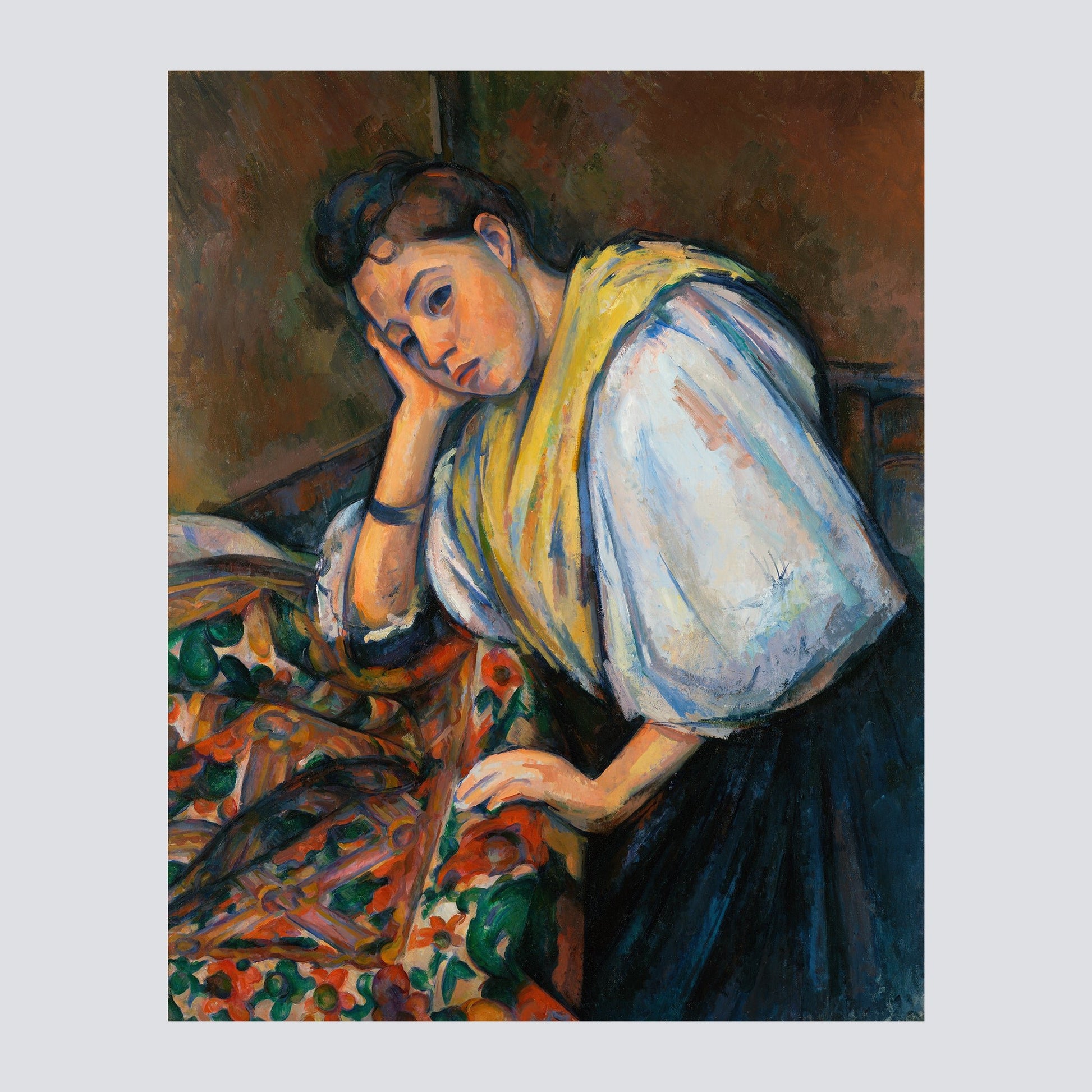 Young Italian Woman at a Table (ca. 1895–1900) - Milisima Studio